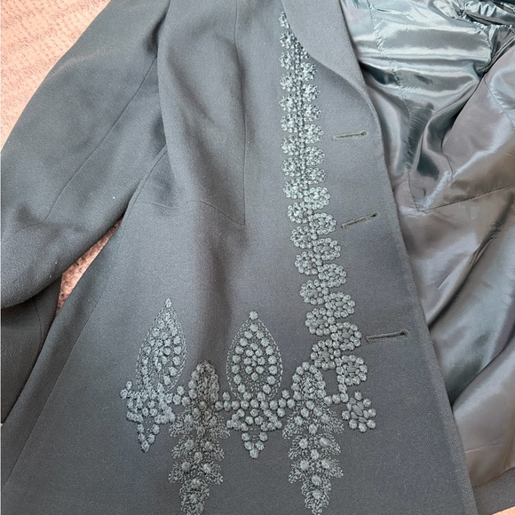 CHRISTIAN DIOR Vintage Wool Blazer Jacket, sz 4 - Picture 8 of 14